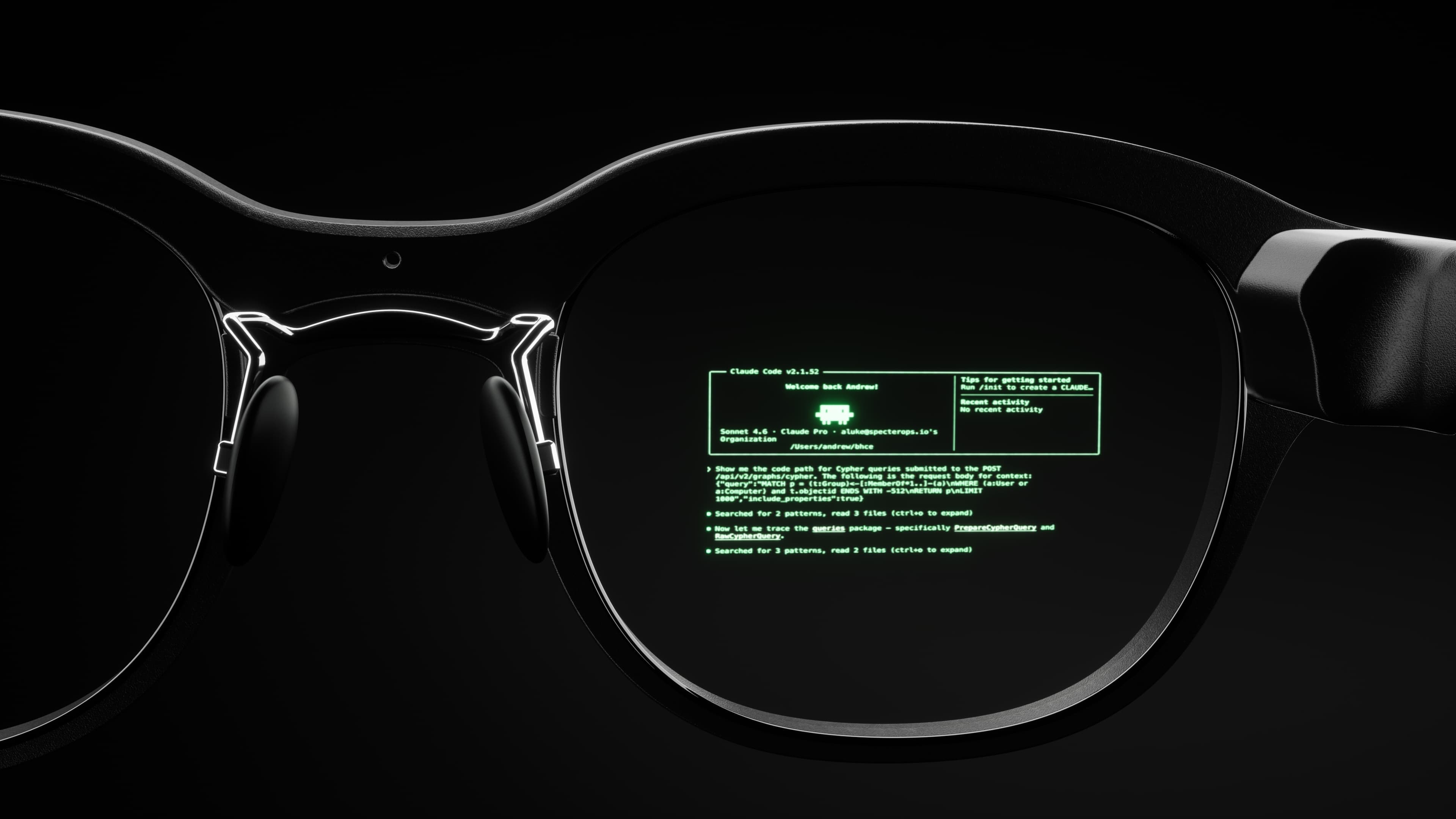 Monako smart glasses with waveguide display